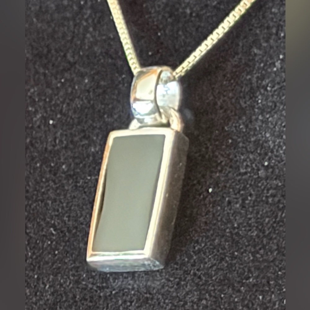 Onyx Su Thailand 925 earring necklace set $54 - Picture 9 of 12
